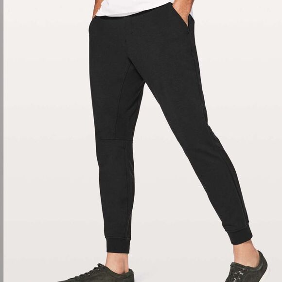 Lululemon Men's sweatpants Drawstring slim fit Jogger *29" In Black Size XS - Picture 1 of 8